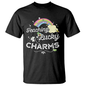 Girls St. Patricks Day T Shirt Little Miss Shenanigans TS10 Black Print Your Wear