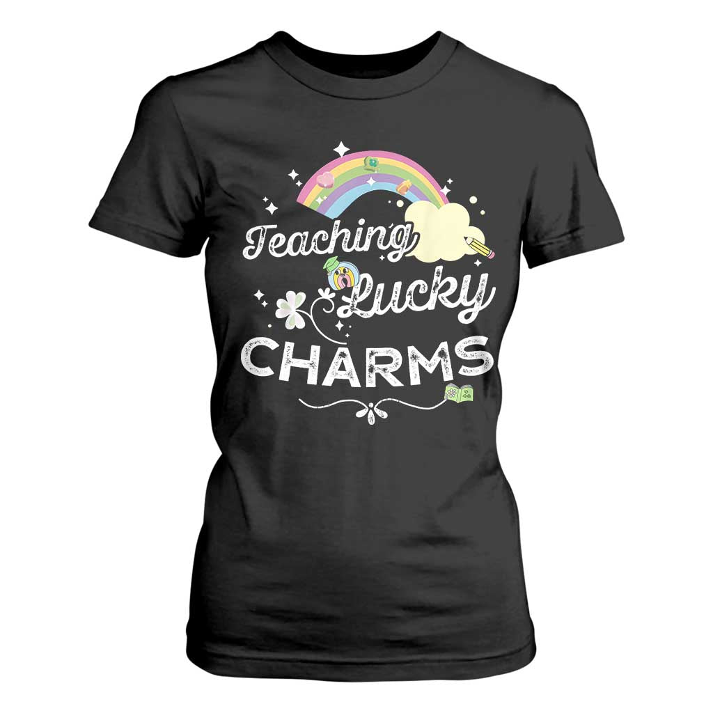 Girls St. Patricks Day T Shirt For Women Little Miss Shenanigans TS10 Black Print Your Wear