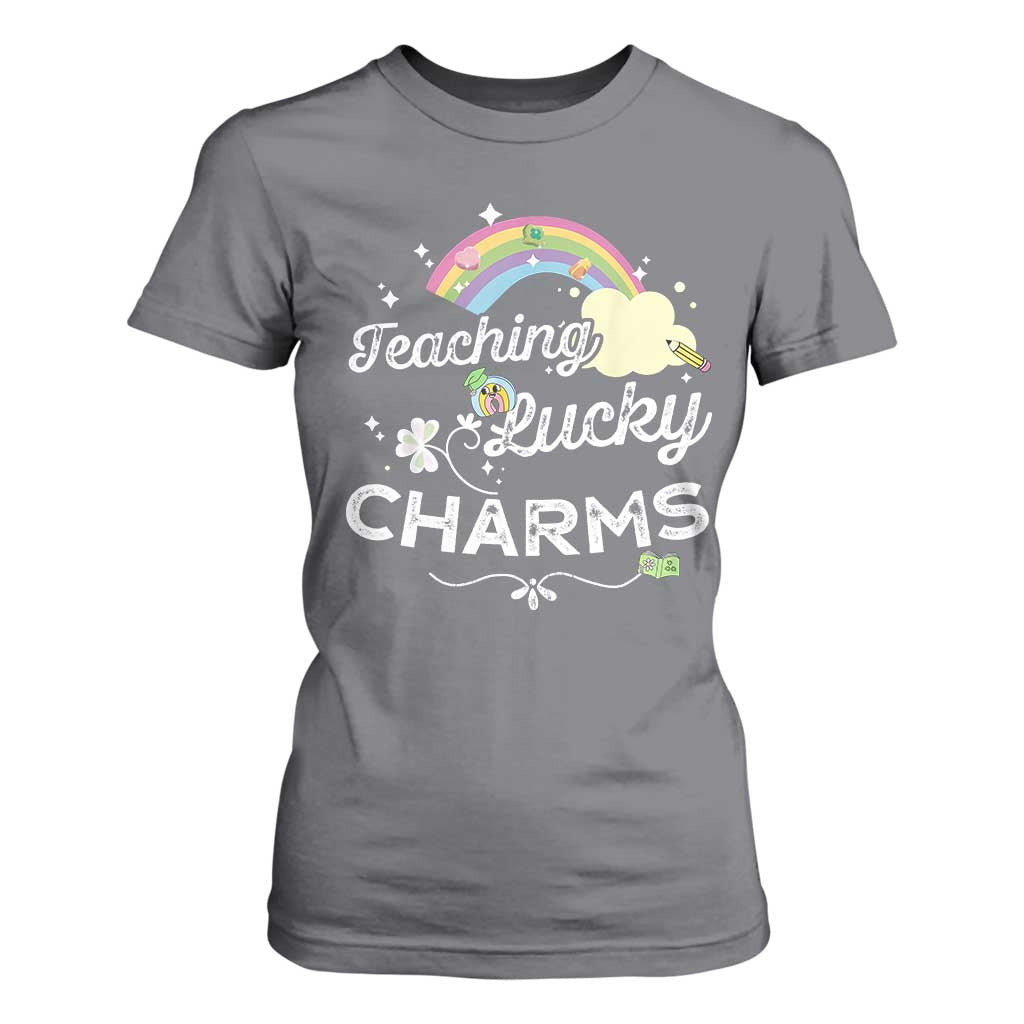 Girls St. Patricks Day T Shirt For Women Little Miss Shenanigans TS10 Charcoal Print Your Wear