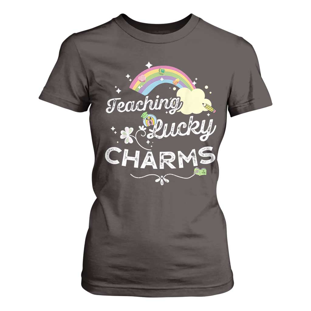 Girls St. Patricks Day T Shirt For Women Little Miss Shenanigans TS10 Dark Chocolate Print Your Wear