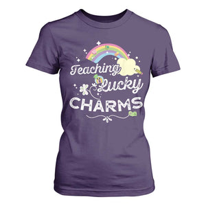 Girls St. Patricks Day T Shirt For Women Little Miss Shenanigans TS10 Purple Print Your Wear