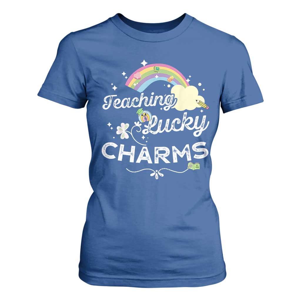 Girls St. Patricks Day T Shirt For Women Little Miss Shenanigans TS10 Royal Blue Print Your Wear