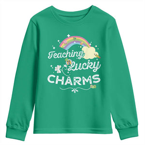 Girls St. Patricks Day Youth Sweatshirt Little Miss Shenanigans TS10 Irish Green Print Your Wear