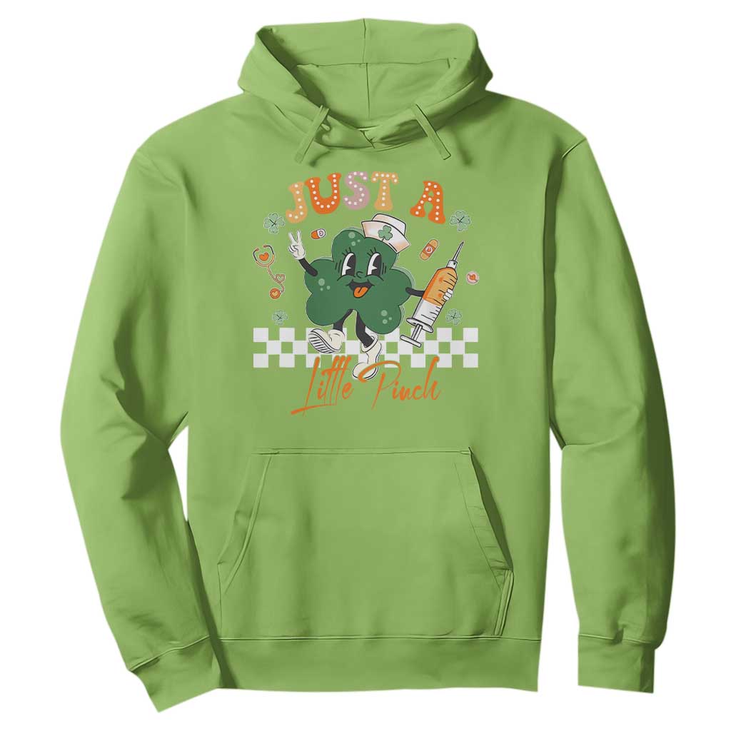 Nurse St Patrick's Hoodie Just A Little Pinch TS10 Lime Print Your Wear