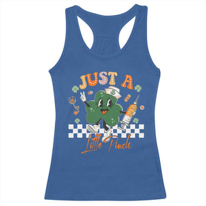 Nurse St Patrick's Racerback Tank Top Just A Little Pinch TS10 Royal Blue Print Your Wear