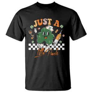 Nurse St Patrick's T Shirt Just A Little Pinch TS10 Black Print Your Wear