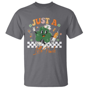 Nurse St Patrick's T Shirt Just A Little Pinch TS10 Charcoal Print Your Wear