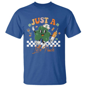 Nurse St Patrick's T Shirt Just A Little Pinch TS10 Royal Blue Print Your Wear