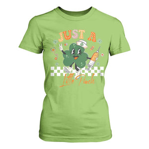 Nurse St Patrick's T Shirt For Women Just A Little Pinch TS10 Lime Print Your Wear