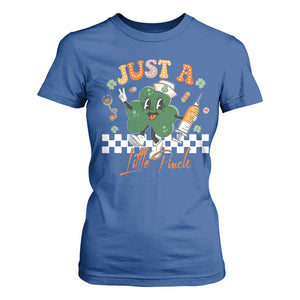 Nurse St Patrick's T Shirt For Women Just A Little Pinch TS10 Royal Blue Print Your Wear