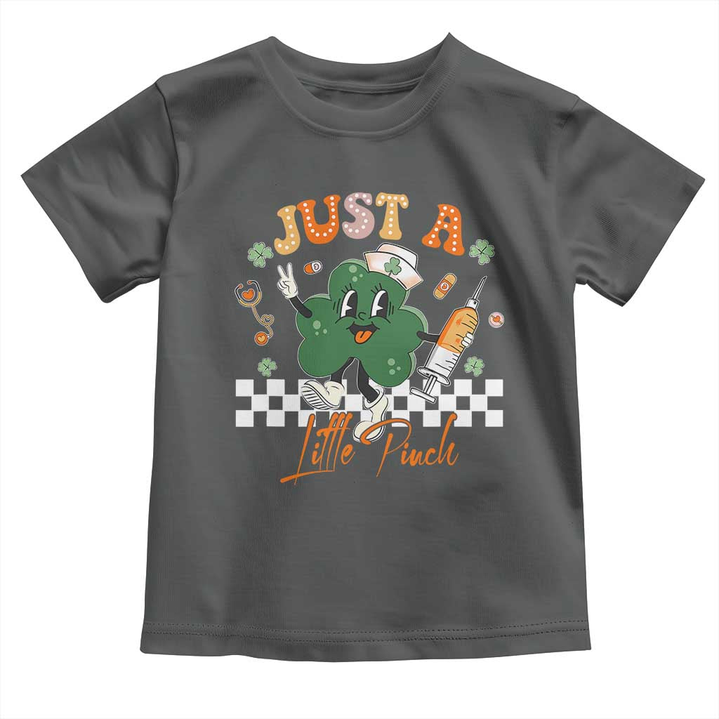 Nurse St Patrick's Toddler T Shirt Just A Little Pinch TS10 Dark Heather Print Your Wear