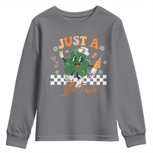 Nurse St Patrick's Youth Sweatshirt Just A Little Pinch TS10 Charcoal Print Your Wear
