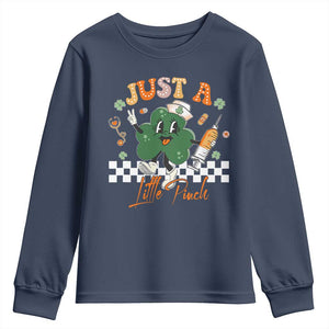 Nurse St Patrick's Youth Sweatshirt Just A Little Pinch TS10 Navy Print Your Wear