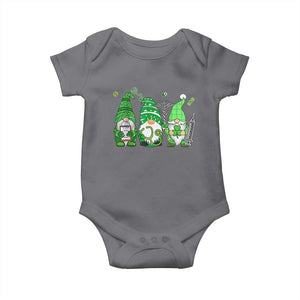 Nurse St Patricks Day Baby Onesie Lucky Shamrock Leopard Gnomes Irish Nurses TS10 Charcoal Print Your Wear