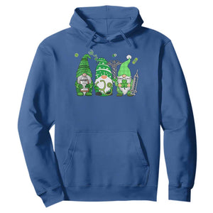 Nurse St Patricks Day Hoodie Lucky Shamrock Leopard Gnomes Irish Nurses TS10 Royal Blue Print Your Wear