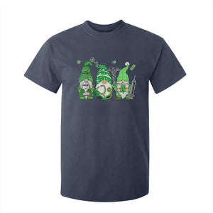 Nurse St Patricks Day T Shirt For Kid Lucky Shamrock Leopard Gnomes Irish Nurses TS10 Navy Print Your Wear