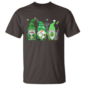 Nurse St Patricks Day T Shirt Lucky Shamrock Leopard Gnomes Irish Nurses TS10 Dark Chocolate Print Your Wear