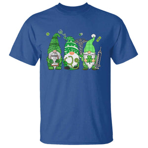 Nurse St Patricks Day T Shirt Lucky Shamrock Leopard Gnomes Irish Nurses TS10 Royal Blue Print Your Wear