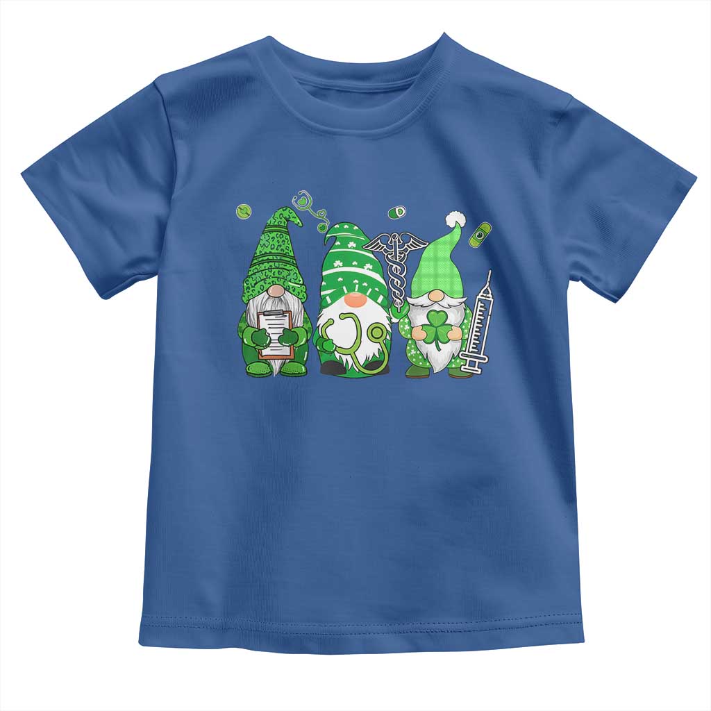 Nurse St Patricks Day Toddler T Shirt Lucky Shamrock Leopard Gnomes Irish Nurses TS10 Royal Blue Print Your Wear