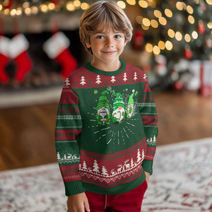 Nurse St Patricks Day Knit Sweatshirt Lucky Shamrock Leopard Gnomes Irish Nurses TS10 Christmas Print Your Wear
