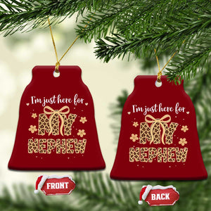 Im Just Here For My Nephew Ceramic Ornament Gift For Aunt From Nephew Leopard TS10 Print Your Wear