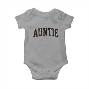 Auntie Baby Onesie Retro Varsity New Aunt Letter Print TS10 Sport Gray Print Your Wear