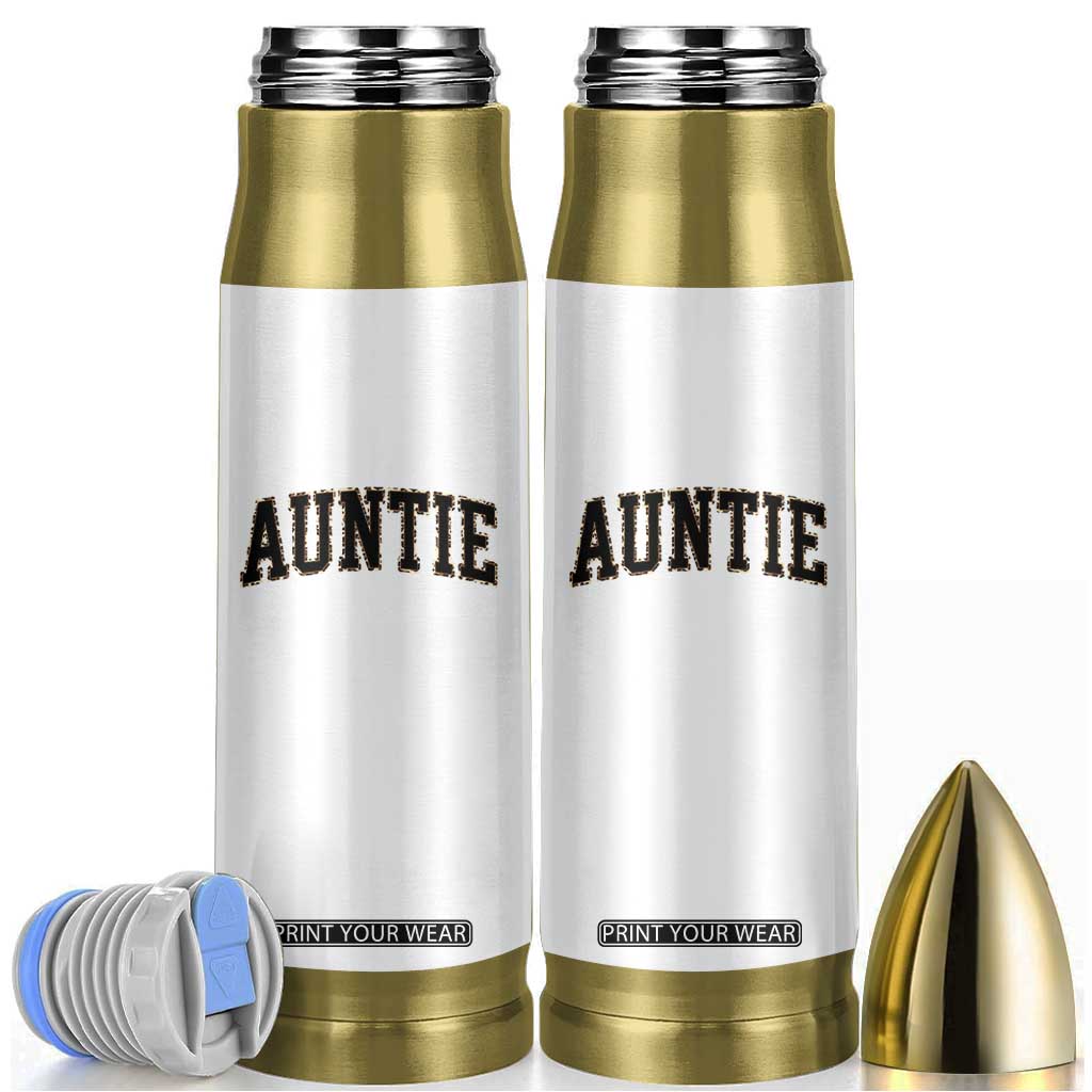 Auntie Bullet Tumbler Retro Varsity New Aunt Letter Print TS10 Black Print Your Wear