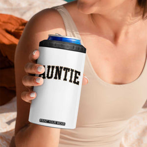 Auntie 4 in 1 Can Cooler Tumbler Retro Varsity New Aunt Letter Print TS10 Print Your Wear