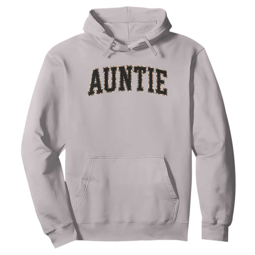 Auntie Hoodie Retro Varsity New Aunt Letter Print TS10 Ice Gray Print Your Wear