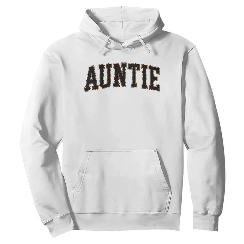 Auntie Hoodie Retro Varsity New Aunt Letter Print TS10 White Print Your Wear