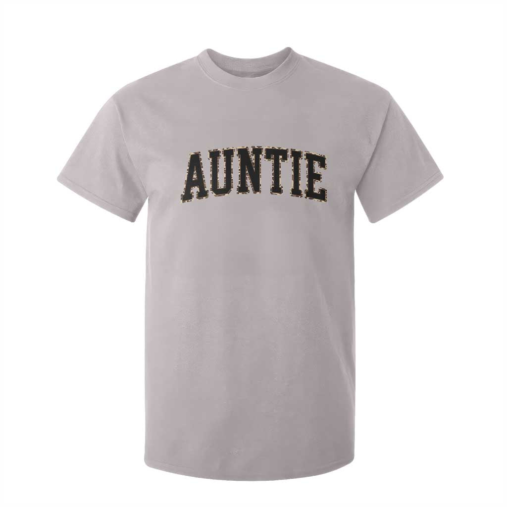 Auntie T Shirt For Kid Retro Varsity New Aunt Letter Print TS10 Ice Gray Print Your Wear