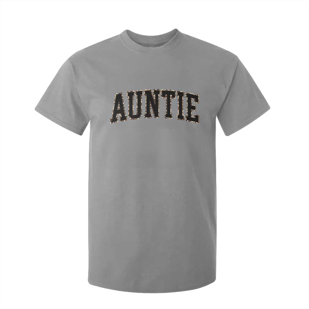 Auntie T Shirt For Kid Retro Varsity New Aunt Letter Print TS10 Sport Gray Print Your Wear
