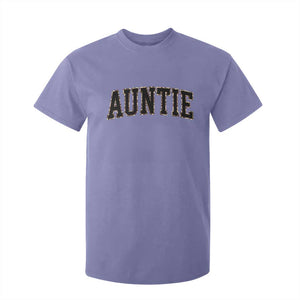 Auntie T Shirt For Kid Retro Varsity New Aunt Letter Print TS10 Violet Print Your Wear