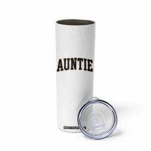 Auntie Skinny Tumbler Retro Varsity New Aunt Letter Print TS10 Print Your Wear