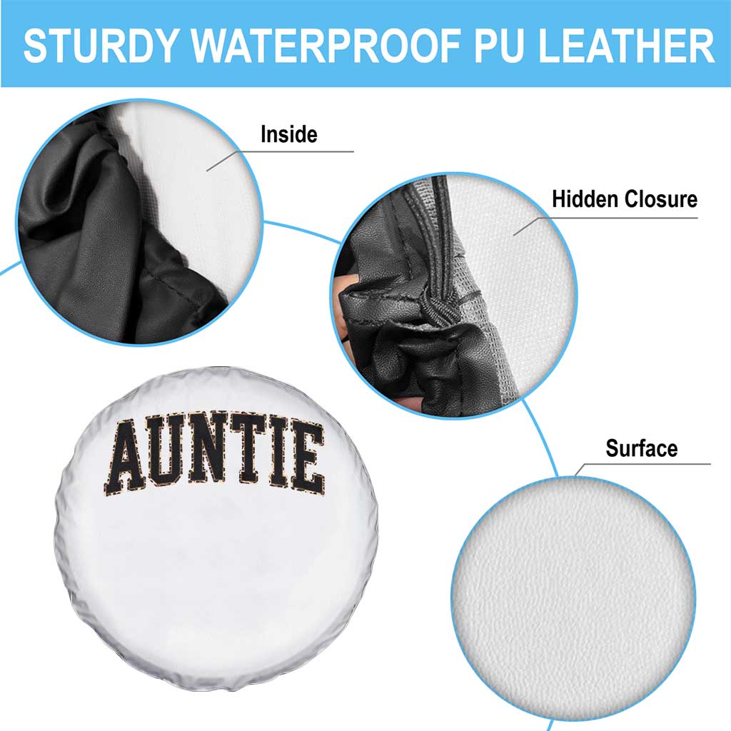 Auntie Spare Tire Cover Retro Varsity New Aunt Letter Print TS10 Print Your Wear