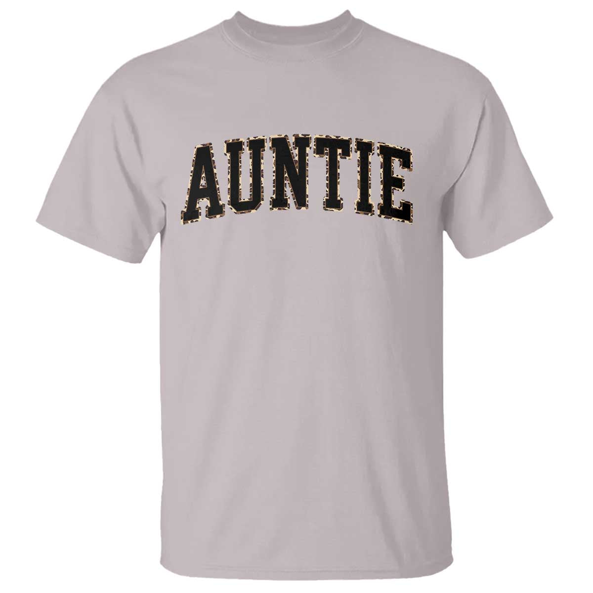 Auntie T Shirt Retro Varsity New Aunt Letter Print TS10 Ice Gray Print Your Wear