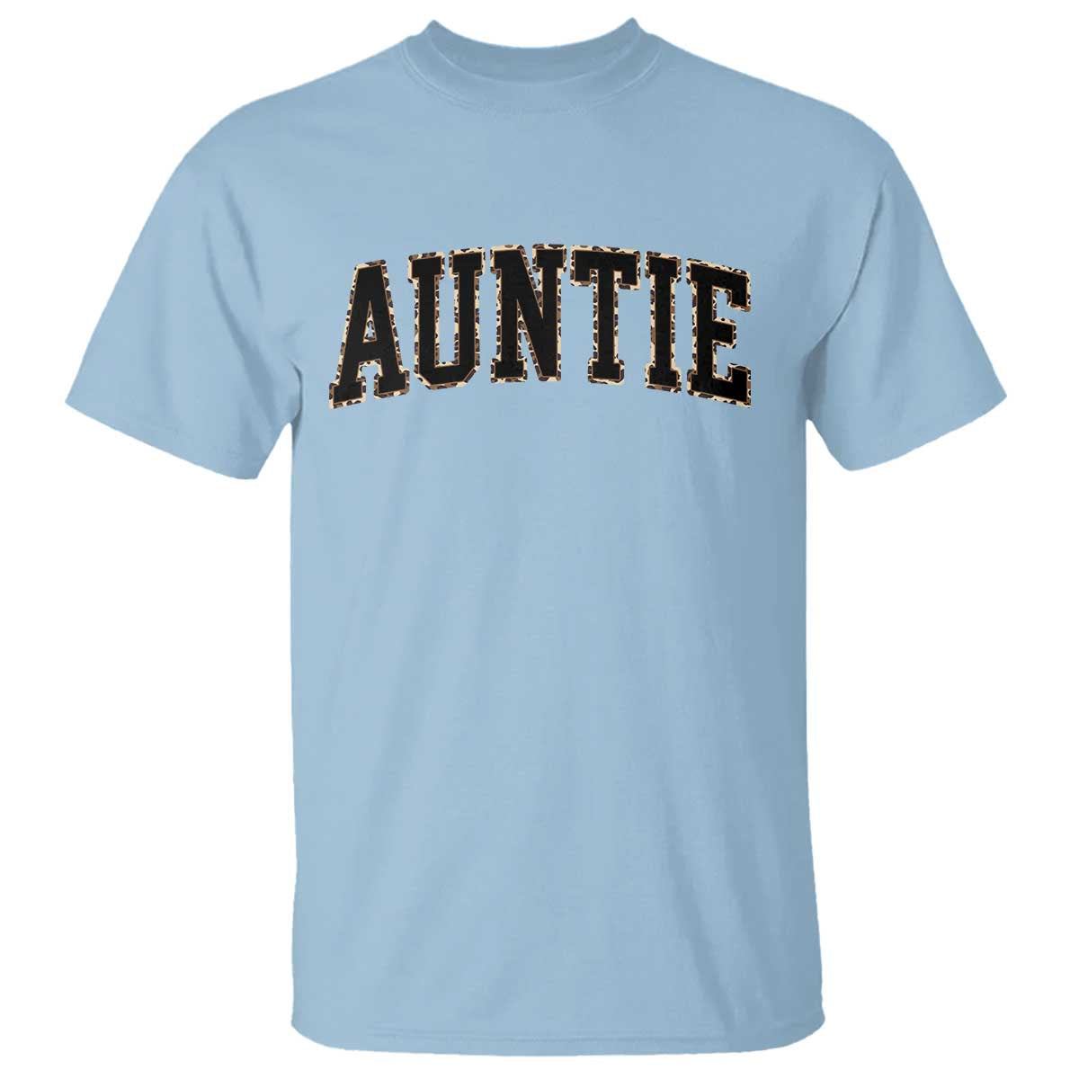 Auntie T Shirt Retro Varsity New Aunt Letter Print TS10 Light Blue Print Your Wear