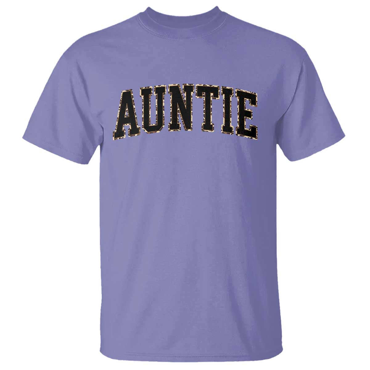 Auntie T Shirt Retro Varsity New Aunt Letter Print TS10 Violet Print Your Wear