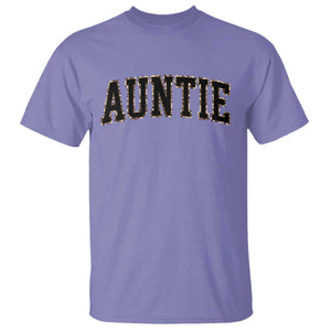 Auntie T Shirt Retro Varsity New Aunt Letter Print TS10 Violet Print Your Wear