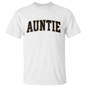 Auntie T Shirt Retro Varsity New Aunt Letter Print TS10 White Print Your Wear