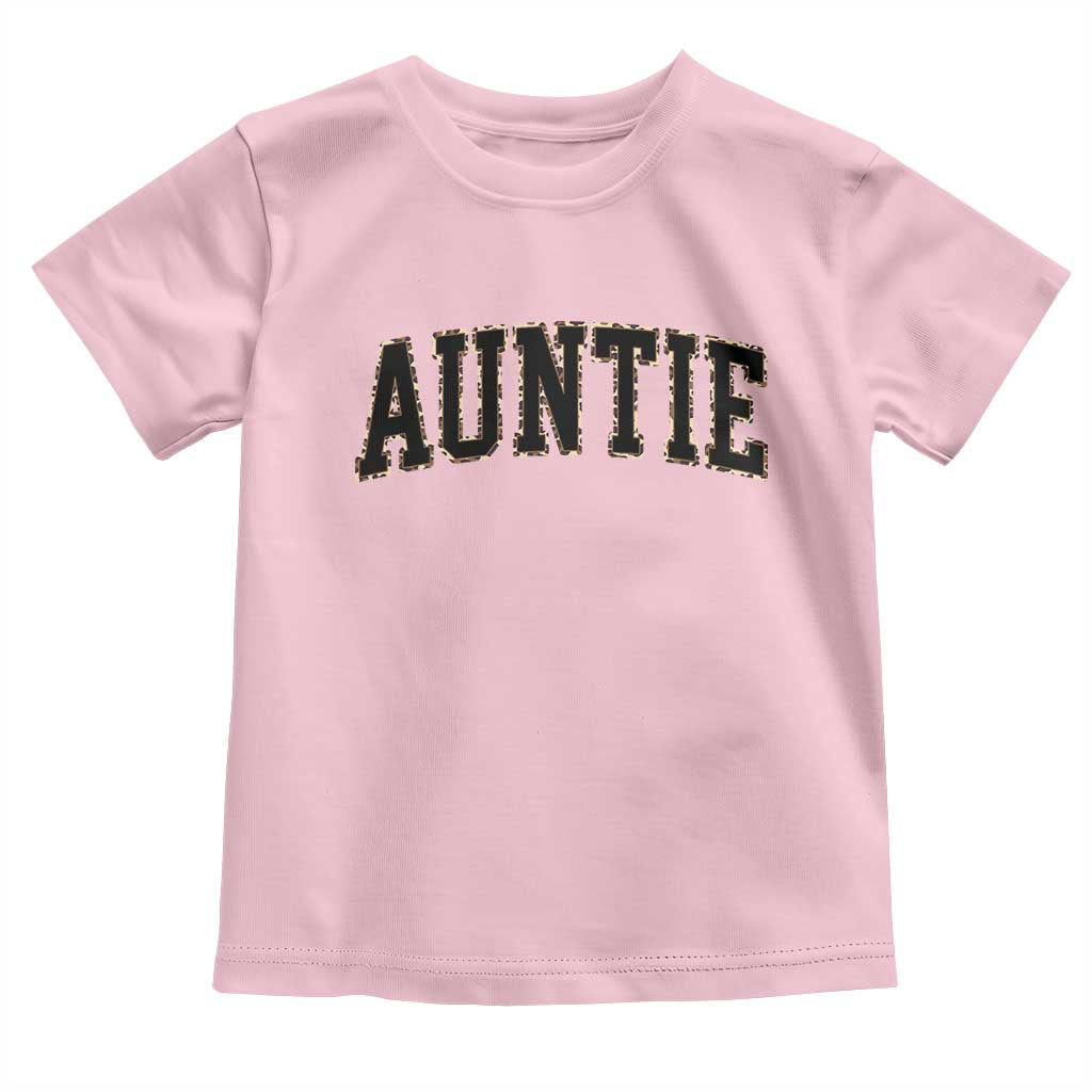 Auntie Toddler T Shirt Retro Varsity New Aunt Letter Print TS10 Light Pink Print Your Wear