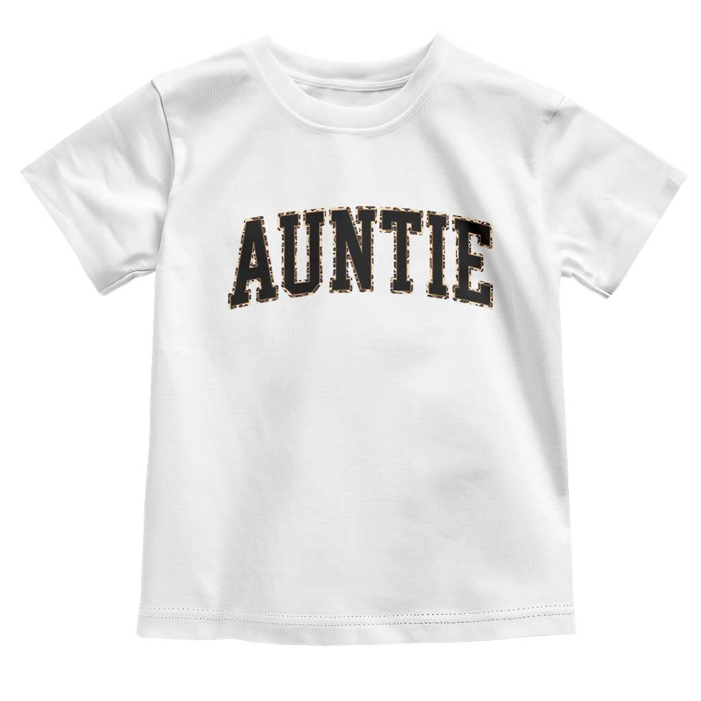 Auntie Toddler T Shirt Retro Varsity New Aunt Letter Print TS10 White Print Your Wear
