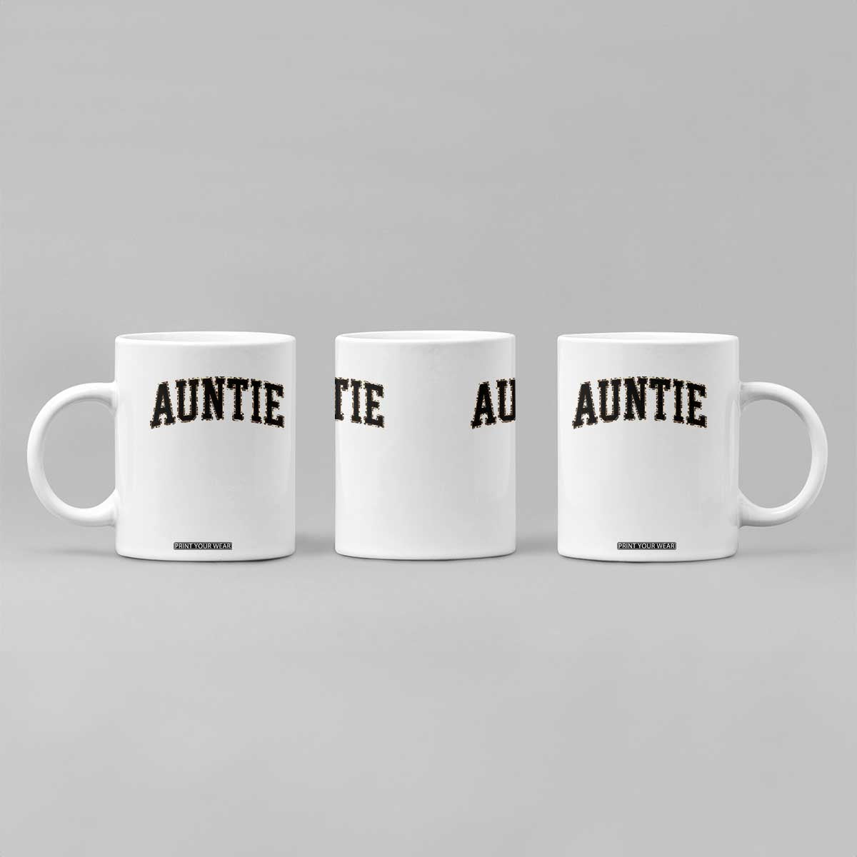 Auntie Coffee Mug Retro Varsity New Aunt Letter Print TS10 Print Your Wear