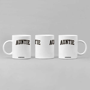 Auntie Coffee Mug Retro Varsity New Aunt Letter Print TS10 Print Your Wear