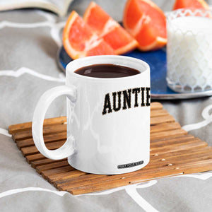 Auntie Coffee Mug Retro Varsity New Aunt Letter Print TS10 Print Your Wear
