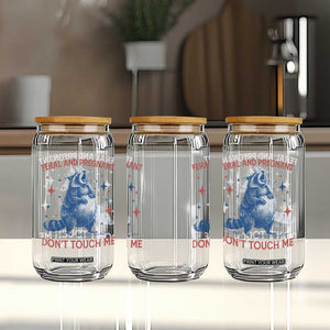 Pregnant Racoon Glass Can Feral And Pregnant Dont Touch Me Pregnancy Humor TS10 Print Your Wear