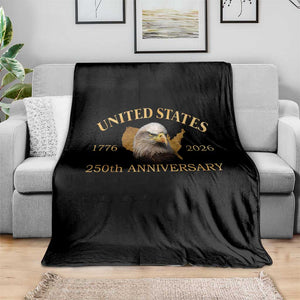 USA 250th Anniversary Throw Blanket American Map Patriotic 1776-2026 America 250 TS10 Print Your Wear