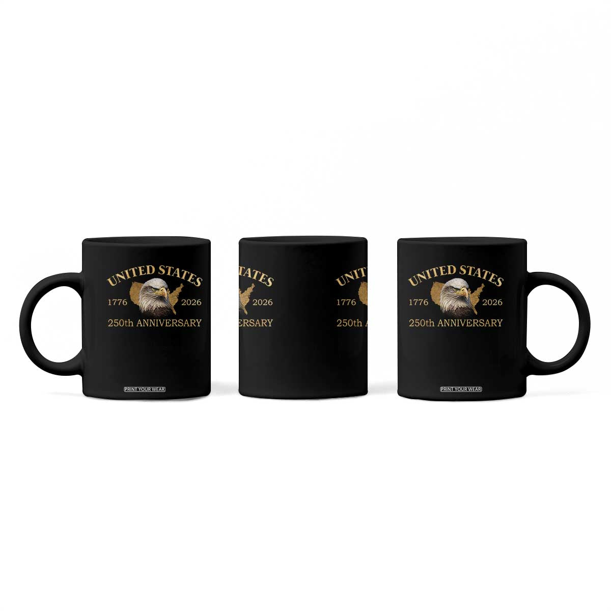 USA 250th Anniversary Coffee Mug American Map Patriotic 1776-2026 America 250 TS10 Print Your Wear