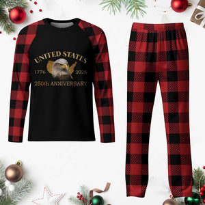 USA 250th Anniversary Plaid Pajama Set American Map Patriotic 1776-2026 America 250 TS10 Buffalo Plaid Print Your Wear