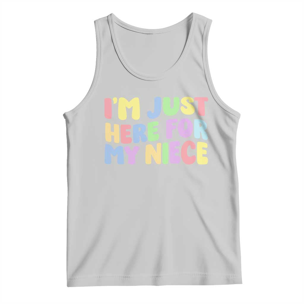Im Just Here For My Niece Tank Top Gift For Aunt From Niece TS10 Ash Print Your Wear